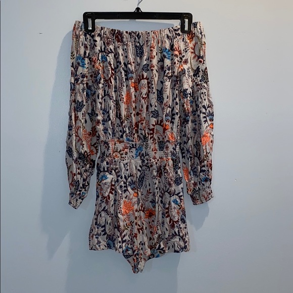 Free People Open-Shoulder Romper with Open Back - Picture 2 of 7